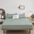 澳洲Simple Living 特大天絲福爾摩沙床包枕套組-台灣製(月眸綠)_1
