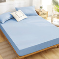 澳洲Simple Living 加大天絲福爾摩沙床包枕套組-台灣製(天清藍)_1