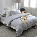 澳洲Simple Living 加大600織臻品雙翼天絲被套床包組-薄霧灰(台灣製)_2
