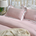 澳洲Simple Living 特大600織臻品雙翼天絲被套床包組-茱萸粉(台灣製)_4