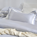 澳洲Simple Living 特大600織臻品雙翼天絲被套床包組-薄霧灰(台灣製)_5