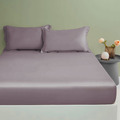 澳洲Simple Living 雙人600織台灣製天絲床包枕套(千黛紫)_1