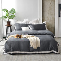 澳洲Simple Living 加大600織臻品雙翼天絲被套床包組-典藏灰(台灣製)_1