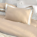 澳洲Simple Living 雙人600織臻品雙翼天絲被套床包組-奶茶棕(台灣製)_3