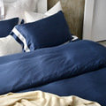 澳洲Simple Living 加大600織臻品雙翼天絲被套床包組-皇室藍(台灣製)_3