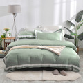 澳洲Simple Living 雙人600織臻品雙翼天絲被套床包組-櫻草綠(台灣製)_1
