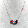 新款琉璃珠項鍊Glass Beads Necklace-三顆