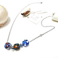 新款琉璃珠項鍊Glass Beads Necklace-三顆