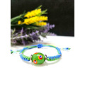 琉璃珠手鍊金剛結系列-Glass Beads Bracelet 綠色眼睛之珠