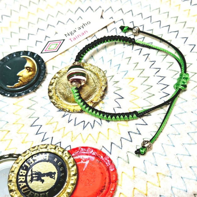 琉璃珠手鍊金剛結系列-Glass Beads Bracelet 咖啡色織工之珠 