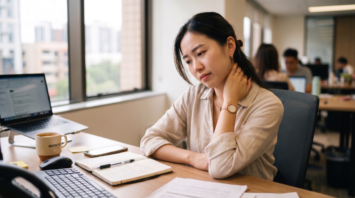 肩頸痠痛示意圖