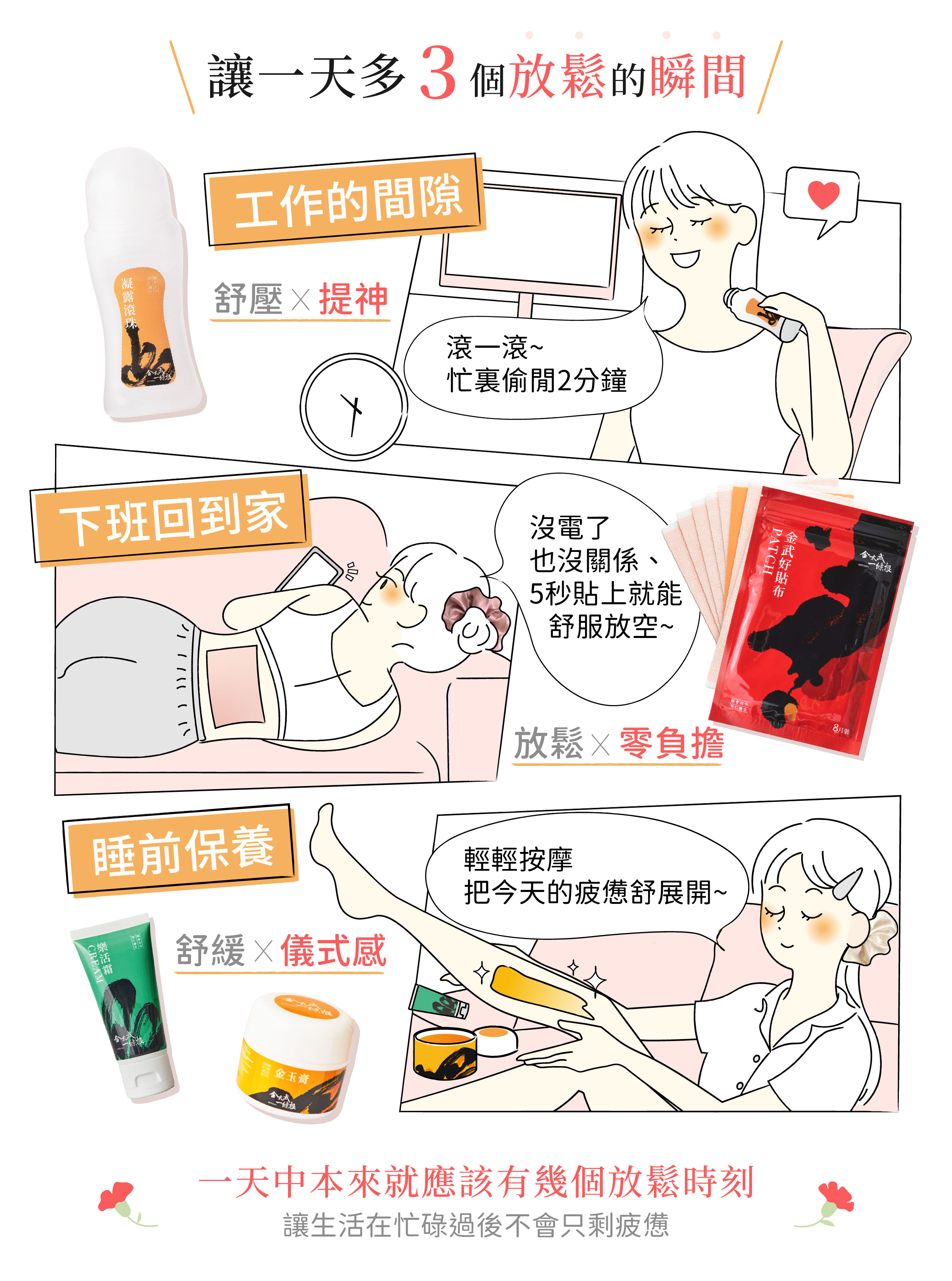 金門100%正宗一條根，深層舒緩疲勞放鬆，金太武草本舒緩系列