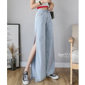 必備性感側開高叉牛仔寬褲-S-XL (P08281)_3