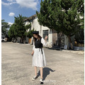 清新白色連衣裙+西裝馬甲短版背心 二件組 F 三色_1
