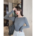 性感大U露背百搭上衣 二色 S-L_9