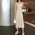 百搭針織細肩連衣裙 二色 F_4