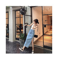 高腰小性感側開岔牛仔長裙 S-XL