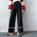 慵懶寬鬆休閒感針織寬褲 二色 F_4