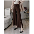 小開岔保暖針織寬褲 四色 F_1