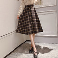 清新格紋半身裙 三色 F_9