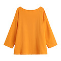 大露肩性感橘色上衣 S-L_3