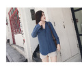 推！簡約口袋設計雪紡襯衫 2色 S-2XL_5
