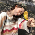 ☆推薦☆甜美撞色條紋針織上衣_5