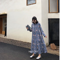 仙女飄逸碎花雪紡洋裝 2色_13