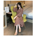 V領柔和碎花洋裝 L-4XL_6