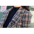 格紋毛呢質感西裝外套+短褲兩件套S-XL_3