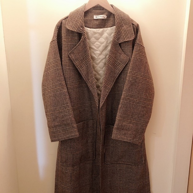 ★現貨賠本出清  格紋長版外套M