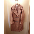 ★現貨賠本出清 豆沙粉氣質長版外套L_3