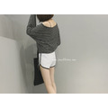 滾邊撞色休閒居家短褲 3色F_11