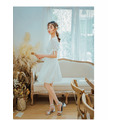 法式清新仙女氣質洋裝S-L_6