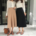 狂銷☆純色質感高腰半身A字裙 S-M_4