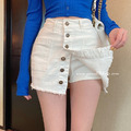 超推!! 顯瘦包臀小高腰牛仔短裙 2色S-L