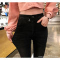 彈力錯扣貼腿鉛筆牛仔褲 2色S-XL_13