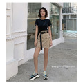 個性休閒時髦短裙 3色 S-XL_3
