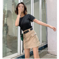 個性休閒時髦短裙 3色 S-XL_2