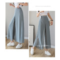 浪漫雪紡假兩件高腰寬褲 3色 S-2XL_6