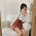 俏麗格紋時髦短裙 2色_3