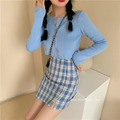 俏麗格紋時髦短裙 2色_9