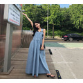 狂銷單品☆ 韓妞必備淺牛仔吊帶連身裙_7