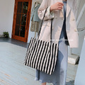 ◎狂銷◎絕對要入手的條紋帆布包 大容量包款_30