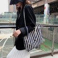 ◎狂銷◎絕對要入手的條紋帆布包 大容量包款_23