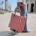◎狂銷◎絕對要入手的條紋帆布包 大容量包款_26