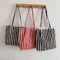 ◎狂銷◎絕對要入手的條紋帆布包 大容量包款