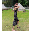 新款小雛菊法式細肩碎花洋裝 S-L_8