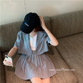 薄料短款西裝外套+百褶短裙套裝 3色 S-M_10