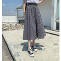 人氣商品 ☆ 小格子顯瘦復古百搭單排釦長裙 2color_6